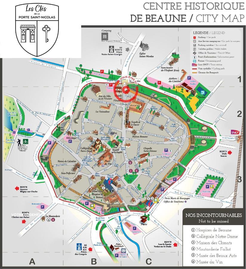 E - Les Clés De La porte St-Nicolas - Parking - Centre - Lgt Beaune Beaune  Exterior foto